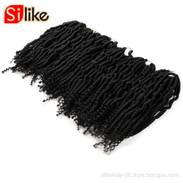 CheapHigh Quality12-18inch Long Passion Twist Crochet Hair Extensions Synthetic Water Wave Braiding Hair Bohemia Crochet Braids
